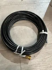 Schieffer 4800 PSI 1/8" x 50' Thermoplastic Sewer Jetter Hose MPT 1/4 1/8 Solid