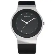 Bering Unisex Watch Wrist Watch Slim Ceramic - 32538-442 Leather