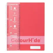 Colourhide Lecture Book w/ Ruler A4 Writing/School Notebook 140pg - Watermelon