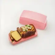New Tupperware Rectangle Loaf Cake Keeper Server Vintage Peach