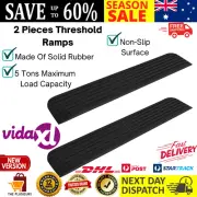 Threshold Ramps 2 Pcs Non-Slip Rubber Curb Access Ramp For Wheelchair Scooter AU