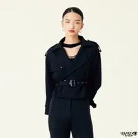 在飛比找momo購物網優惠-【Chudan 初丹】帥氣短版風衣夾克