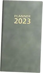 Baluue 2023 Schedule Book Decorative Planner Notebook English Planner Notepad for Travelers Portable