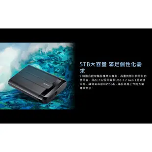 Apacer 宇瞻 AC732 5TB USB3.2 2.5吋軍規抗摔行動硬碟