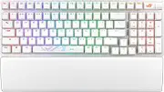 ASUS Gaming Keyboard ROG Strix Scope II 96 Wireless White/Bluetooth/Wired / 2.4 GHz / 96% Layout/Compact/Hot Swap Compatible, Silent Silicone Foam / 3 Levels of Angle Adjustment/Wrist Rest