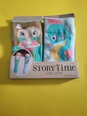 Demdaco Socks Girls 18 - 36 months Mermaid and Seahorse Knee Socks Story Time