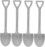 Cabilock Stainless Steel Fruit Scoops Set Watermelon Slicer Tool Grapefruit Spoon Easy to Use Mirror Finish