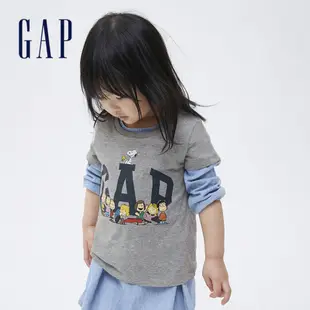 Gap 女幼童裝 Gap x Snoopy史努比聯名 純棉短袖T恤-多色可選(771083)