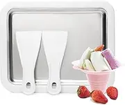 Instant Ice Cream Maker,Small Ice Tray,Homemade Ice Machine,Mini Ice Cream Maker,Mini Freezer Kit Machine,for Making Soft Serve Ice Cream Slushies Frozen Yogurt Sorbet Gelato Rolled Ice Cream