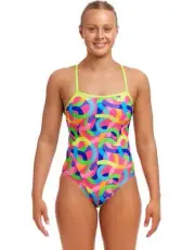 Funkita Curly Wurly Single Strap Swimsuit - Multi