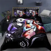 Christmas Bedding Set Valentine'S Day Decor Gifts Present Jack Skellington Sally