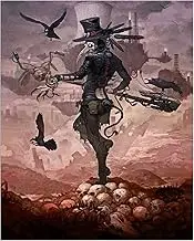 zolyet 16 x 20 Inch DIY Oil Painting on Canvas Pai by Number Kit esting People Pattern Craft Hand-Painted Home Wall Decor Framel for Adults Beginner Type 1