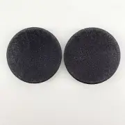 2- 64mm / 2.52" Fabric Speaker Dust Cap For Sub-Woofer Bass Speaker W/ Lip Black