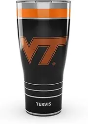 Tervis Traveler Virginia Tech Hokies - Night Game Triple Walled Insulated Tumbler Travel Cup Keeps Drinks Cold & Hot, 30oz, Stainless Steel