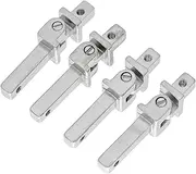 HALLMERS 2 Set 4pcs 2.5mm Stainless Steel Universal Barrel Spring Hinge Assembly Eyeglass Frame Glasses Replacement Part - Optical Insert Eye Wear Specs Repair Screw In Temple Joint Spectacles Bracket
