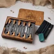 Palm carving tools set of 10 chisels with Sharpening Kit, CUSTOM OFFER
