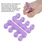 2 Pcs Toe Separator Purple Silica Gel Toe Stretchers Bunion Correctors For B