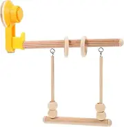 INOOMP Suction Cup Parrot Play Stand Training Perch for Birds Perch for Parakeets Cockatiels and Budgies Interactive Bird Playground
