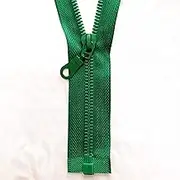 Plastic Zipper 2 Pieces Resin Zipper, Opening Opening Automatic Locking Plastic Zipper, 5#25-70 Cm Detachable, for Sewing