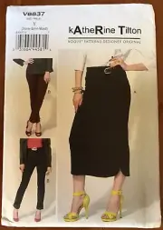 vogue sewing pattern Katherine Tilton Skirt And Pants XSM-SML-MED
