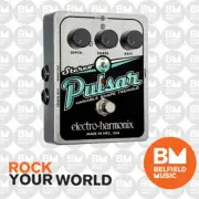 Electro-Harmonix EHX Stereo Pulsar Variable Shape Analog Tremolo Effects Pedal