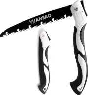 Folding Pruning Saw, 7" Long Blade Hand Saw, Folding Pruner with 3-Side Razor Te