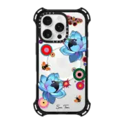 iPhone 16 Pro Bounce Case MagSafe Compatible BLUE FLOWER BOMB IPHONE CASE BY SUE TSAI