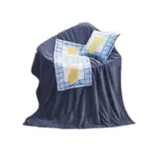 Nordic Deer Pattern Multifunctional Plush Blanket Square Pillow Quilt Office Car Pillow Cushion