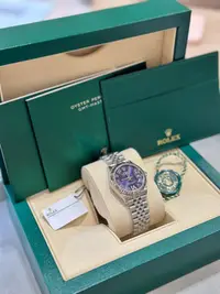 在飛比找Yahoo!奇摩拍賣優惠-[現貨]Rolex 278274 Datejust 紫羅馬鑽