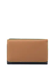 mywalit Medium Leather Tri-Fold Outer Zip Purse