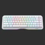 Kemove K68 White Angel Type-C RGB Lighting Mechanical Keyboard Wired n wireless