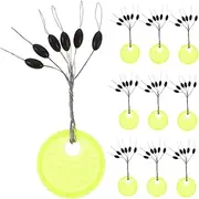 ibasenice 100pcs Shape Space Beans Fishing Float Stoppers Lightweight Rubber for Fishing Gear Durable Sinkers