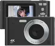 Namolit 4K Digital Camera Camcorder 48MP Digital Video Camera 2.4 Inch Screen 16X Digital Zoom Anti-Shake Face Detection Beauty Effect Motion Detection Built-in Flash Battery