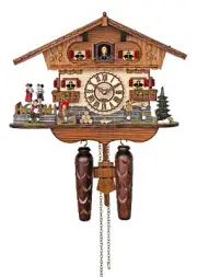 Trenkle Quartz Cuckoo Clock - The Bavarian Musicians AH 447 QMT NEW