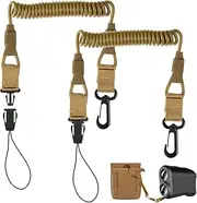 Zonon 2 Pcs Rangefinder Tether Range Finder Tether Retractable Rangefinder Lanyard Coiled Equipment Lanyard for Hunting