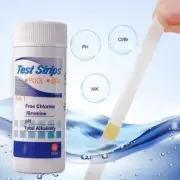 50 x Chlorine Dip Test Strips Hot Tub SPA SwimmingPool PH Tester Paper US