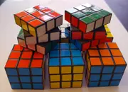 24 X MINI COLOURFUL PUZZLE MAGIC CUBES 3X3 BIRTHDAY GIFT RUBIKS RUBICS RUBIX