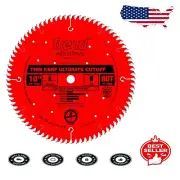 Industrial Grade 80-Tooth 10-Inch Thin Kerf Cut-Off Blade for Woodworking
