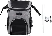 Mipcase Multi-functional Pet Carrier Bag for Detachable Front Handle Container for Dogs Cats Easy Installation Grey Outdoor Backpack for Travel Shopping