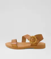 [DIANA FERRARI] amster tan leather sandals