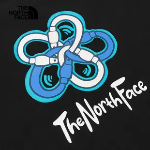 The North Face北面男款黑色背部鎖扣組合印花短袖T恤｜88BMJK3