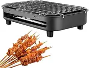 Barbecue Grill, 1300W Multifunctional Electric Grill with Adjustable Temperature Control, Detachable Household Electric Grill for Kitchen Party Restaurant