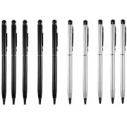 10X 2-in-1 Universal Stylus & Ballpoint Pen For Touch Screen Pad iPhone Tablet