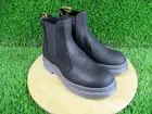 Dr Martens 2976 Womens Chelsea Boots Milled Nubuck Black Leather Size 5 NIB