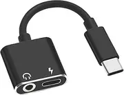 USB C Aux Adapter - Audio Headphone Jack Adapter - Music Headphone Adapter | Phone Charger Adapter with Audio Jack for Music Recording Calls Hands- Playback