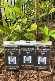Stingless Australian Native Bee Hive Head Net X3