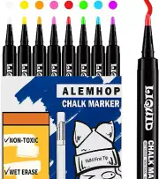 Chalk Markers for Blackboard - Chalkboard Markers - Liquid Chlak Pens for Chalk