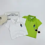 BEAR W BAG POLO 衫男孩,10-27 公斤以下兒童高品質鱷魚棉 POLO 衫 - LEON KIDS