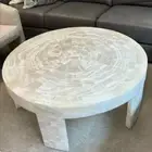 marble stone table/Selenite Round Table /stone accent table/stone coffee table