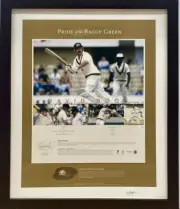 DAVID BOON Signed Lithograph Print Pride of the Baggy Green L/E 44/350 PWC COA